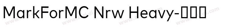 MarkForMC Nrw Heavy字体转换